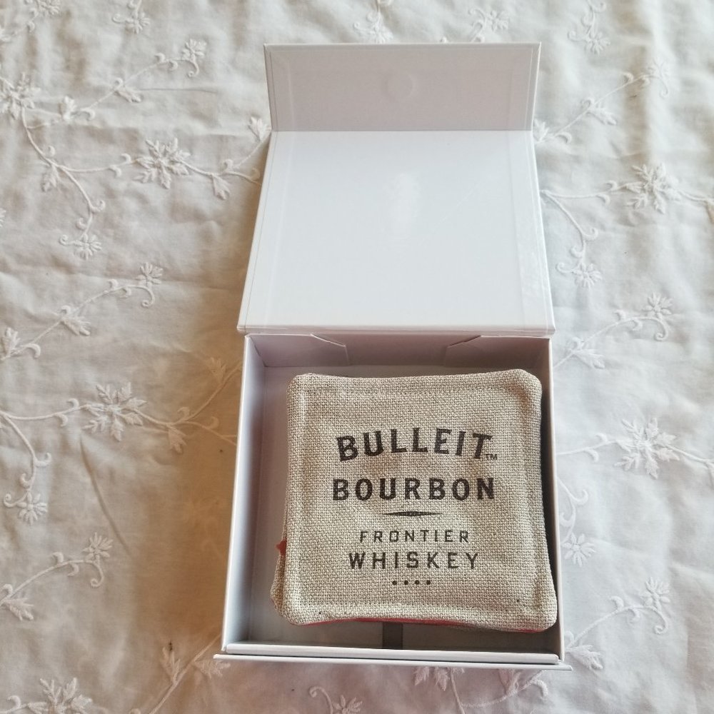 Bulleit Bourbon coasters & box - Picture 6 of 7